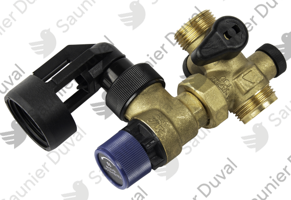 Soupape, ensemble 10 bar 200 l Saunier Duval - 0010028383