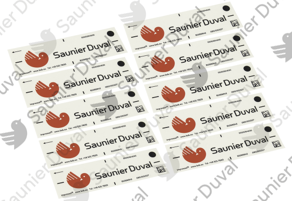 Plaque de firme, SD (x10) Saunier Duval - 0010028958