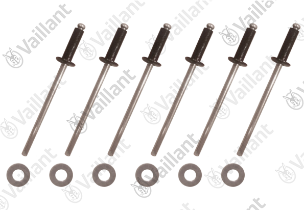 Insert, rivet noir avec rondelles Vaillant - 0010030961