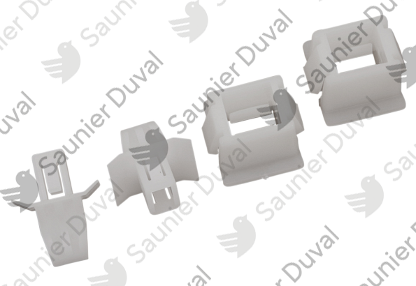 Clip plastique de bandeau, (kit de 2) Saunier Duval - 0020048236