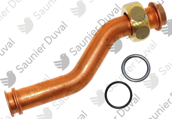 Tubulure retour chauffage (inf pompe) Saunier Duval - 0020048280