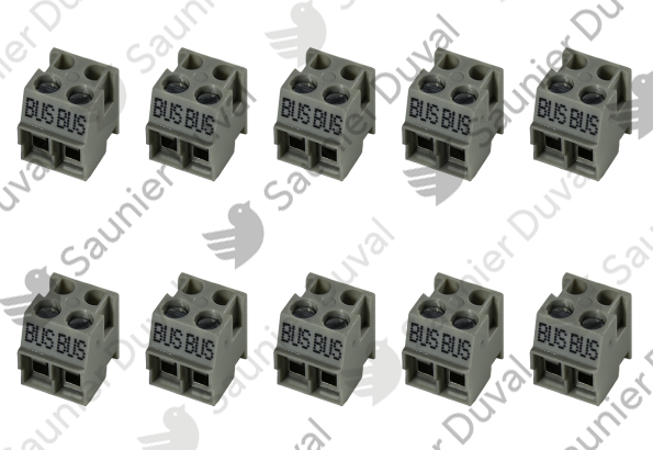 Connecteur 2 poles (x10) Saunier Duval - 0020100071