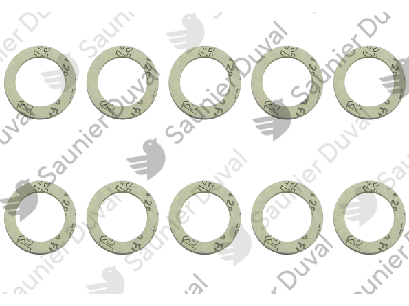 Joint plat, (x10) Saunier Duval - 0020166933