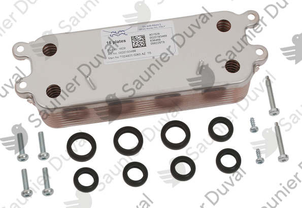 Echangeur, 16 plaques Saunier Duval - 0020186155