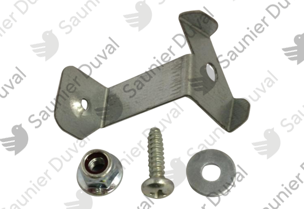 Patte support, tube d'amenée d'air frais Saunier Duval - 0020198345