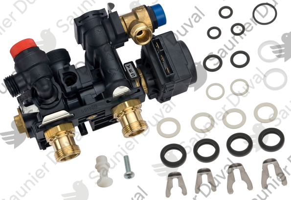 Vanne 3 voies + moteur Saunier Duval - S1020900
